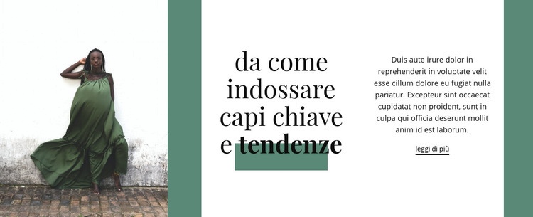 Il verde è di tendenza Mockup del sito web