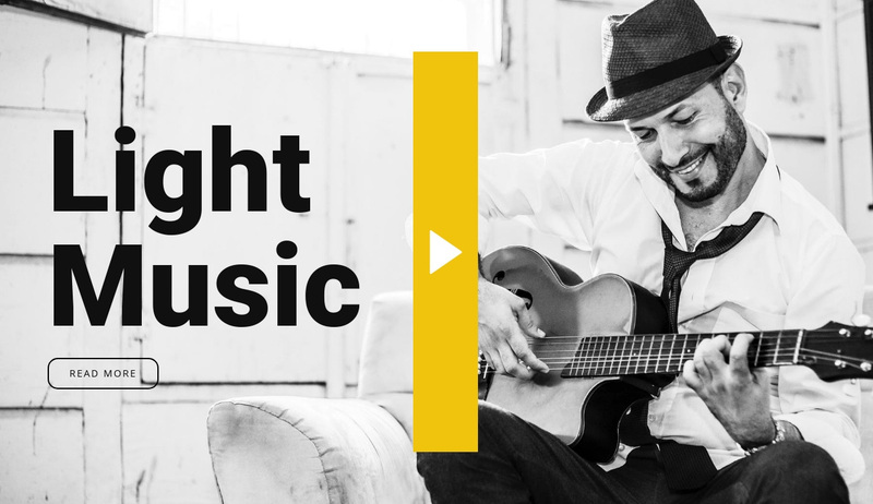 Light music Squarespace Template Alternative