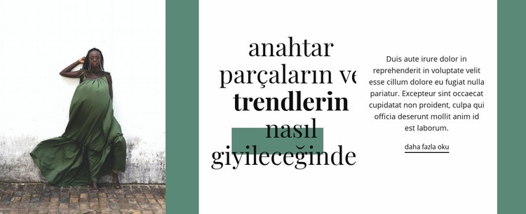 Yeşil trendde Açılış sayfası