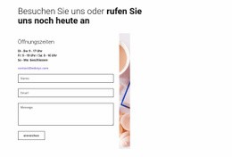 Website-Design Caffe Kontaktformular Für Jedes Gerät