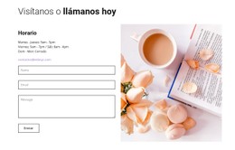 Formulario De Contacto De Caffe Plantilla De Sitio Web HTML CSS