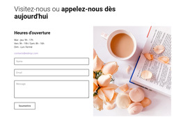 Formulaire De Contact Caffe – Modèle De Site Web Mobile