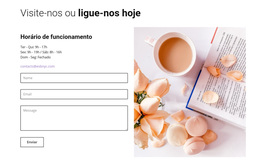 Formulário De Contato Caffe - Tema WordPress Responsivo