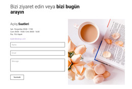 Caffe Iletişim Formu - E-Ticaret Şablonu