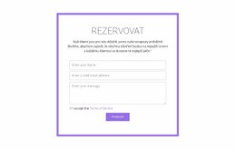 Rezervační Formulář - Připravené Téma Webu