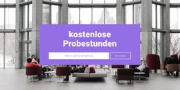 Kostenlose Probestunden - HTML5-Zielseite