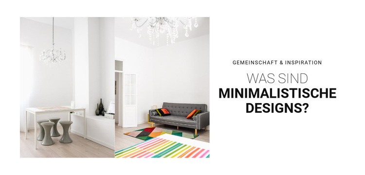 Skandinavisches Interieur Website design