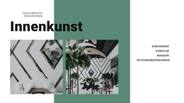 Premium-WordPress-Theme Für Innenkunst Mit Pflanzen