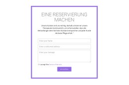 Reservierungsformular - Beste Zielseite