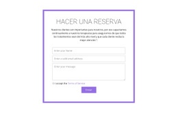 Formulario De Reservación - Mejor Página De Destino