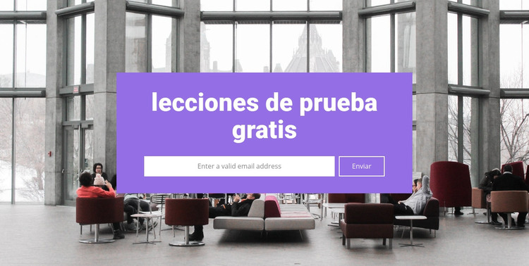 Lecciones de prueba gratuitas Plantilla HTML