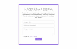 Formulario De Reservación - Inspiración De Plantilla Joomla