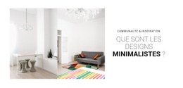 Intérieur Scandinave – Maquette De Site Web Par Glisser-Déposer