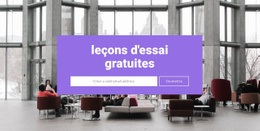 Cours D'Essai Gratuits - Maquette En Ligne