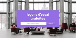 Cours D'Essai Gratuits – Page De Destination HTML5