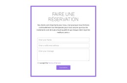 Formulaire De Réservation Modèles Html5 Réactifs Gratuits