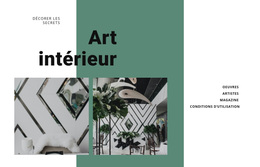 Thème WordPress Premium Pour Art D'Intérieur Avec Des Plantes