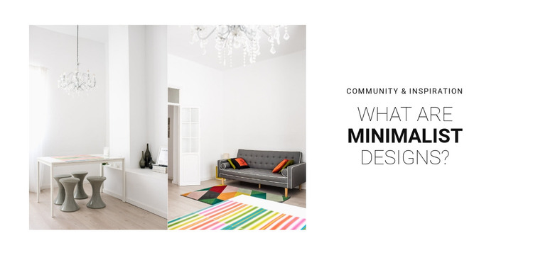Scandinavian interior Homepage Design