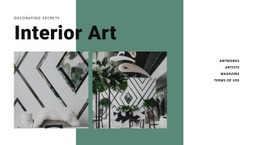 Interior Art With Plants - Functionality Html Code