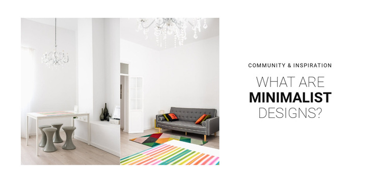 Scandinavian interior HTML5 Template