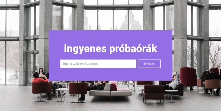 Ingyenes próbaórák CSS sablon