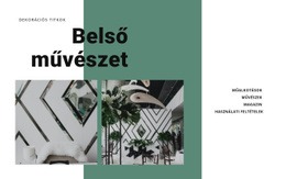 Belső Művészet Növényekkel - Ingyenes Sablonok