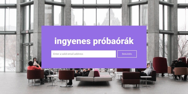 Ingyenes próbaórák Weboldal tervezés