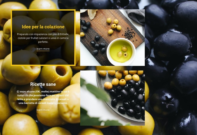 Ricette italiane Modello CSS