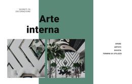Arte Interna Con Piante - Modello HTML5 Reattivo
