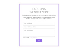 Modulo Di Prenotazione - Tema Del Sito Web Pronto