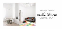 Scandinavisch Interieur - HTML- En CSS-Sjabloon