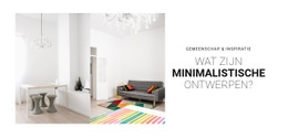 Scandinavisch Interieur - Websitemodel Met Slepen En Neerzetten