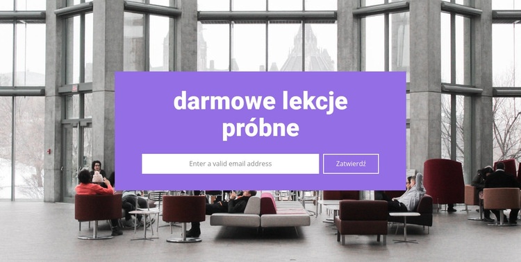 Darmowe lekcje próbne Szablony do tworzenia witryn internetowych