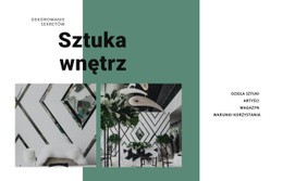 Generator Makiet Witryn Internetowych Dla Sztuka Wnętrz Z Roślinami