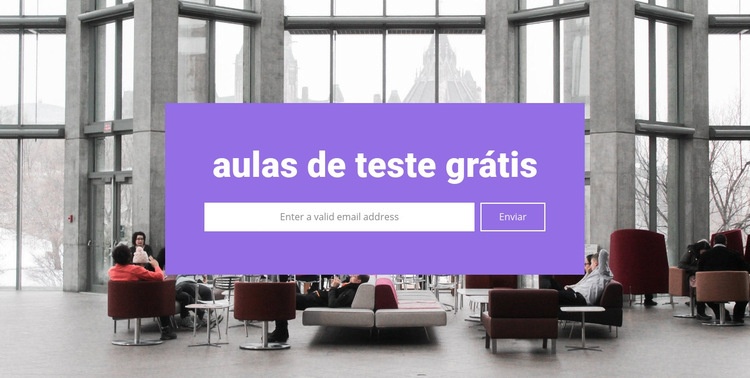 Aulas de teste grátis Construtor de sites HTML