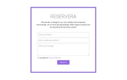 Bokningsformulär - Helt Responsiv Mall