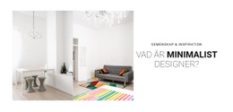Responsiv Webbmall För Skandinavisk Inredning