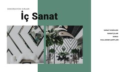 Bitkilerle Iç Sanat Mağaza Şablonu