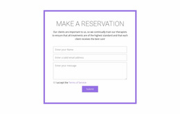 Awesome Website Builder For Reservation Form