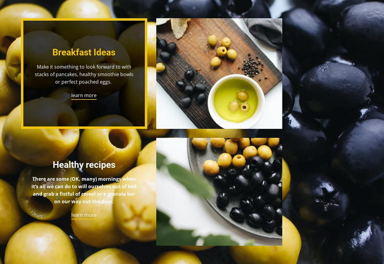 Italian recipes Website Builder Software