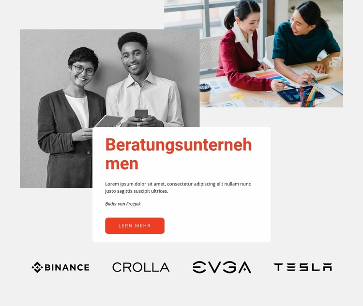 Professionelles Beratungsunternehmen Joomla Vorlage