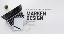 Markendesign – Webseiten-Vorlage