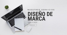 Plantilla Web Adaptable Para Diseño De La Marca