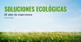 Impresionante Plantilla HTML5 Para Soluciones Ecológicas