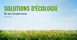 Solutions Écologiques - Modèle De Page HTML