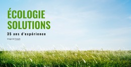 Solutions Écologiques - Modèle De Page HTML