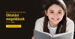 Oktatási Megoldások Weboldal Tervezés