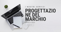 Design Del Marchio - Modello Di Pagina Web