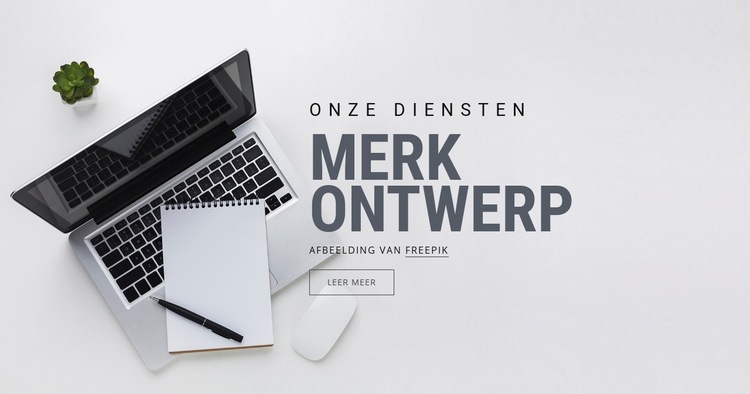 Merkontwerp Website mockup