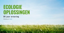 Ecologische Oplossingen - Eenvoudig Websitesjabloon